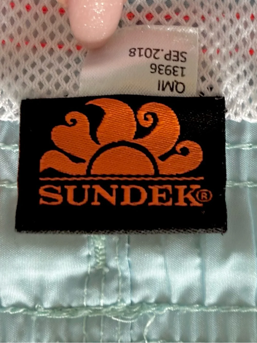 Sundek Boys Swim Trunks Size 8 Blue Wave Print Board Shorts Excellent Cruise
